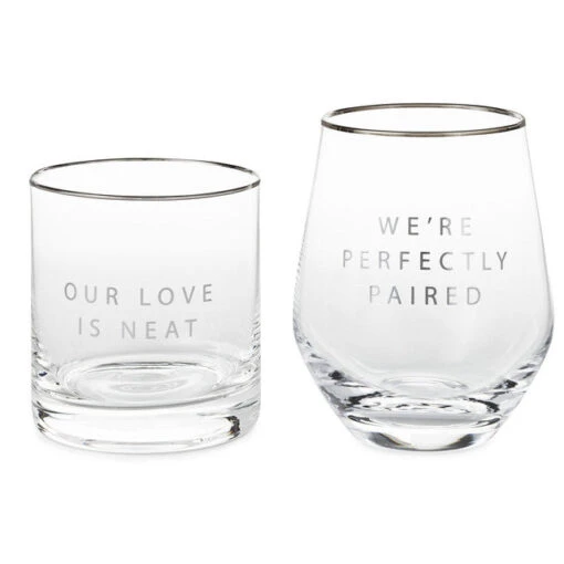 Hallmark Lowball And Stemless Wine Glass, Set Of 2 -Hario Store ERL1189 01