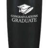 Congratulations Graduate Stainless Steel 20 Oz Black Tumbler Drinkware With Lid -Hario Store ESSTUMB 1