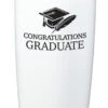 Congratulations Graduate Stainless Steel 20 Oz White Tumbler Drinkware With Lid -Hario Store ESSTUMW 5