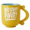 Hallmark Friends Pivot Sculpted Mug, 19 Oz. -Hario Store Friends Bad Day Pivot Yellow Coffee Mug 1PCL1000 01