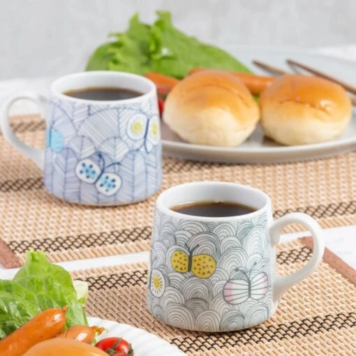 HAREKUTANI Porcelain Butterfly Mug -Hario Store HAREKUTANIPorcelainButterflyMug 6