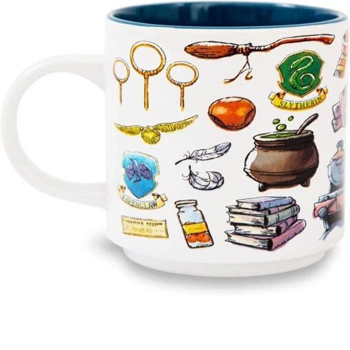 13 Oz. Harry Potter Hogwarts Icons Mug -Hario Store HP1541KE 1