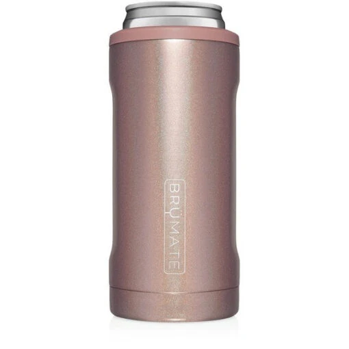 BrüMate Hopsulator Slim Glitter Rose Gold 12 Oz -Hario Store HS12GRG