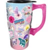 Mom Sticker Art Ceramic Travel Mug 18 Oz. -Hario Store Item12593 jpg