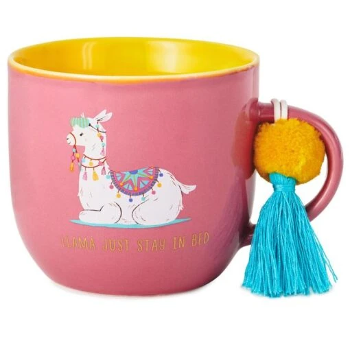 Hallmark Llama Stay In Bed Mug With Pom Pom Attachment -Hario Store Just Stay in Bed Llama Ceramic Mug 1LLA1003 01 700x700 3c1d4b30 5cf2 4d35 97c1 2c543f25751d