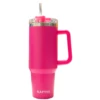 40 Oz. Hot Pink Katydid Stainless Steel Tumbler With Handle And Straw -Hario Store KDC TUMB 01 HPK