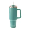 40 Oz. Mint Green Katydid Stainless Steel Tumbler With Handle And Straw -Hario Store KDC TUMB 01 MNT