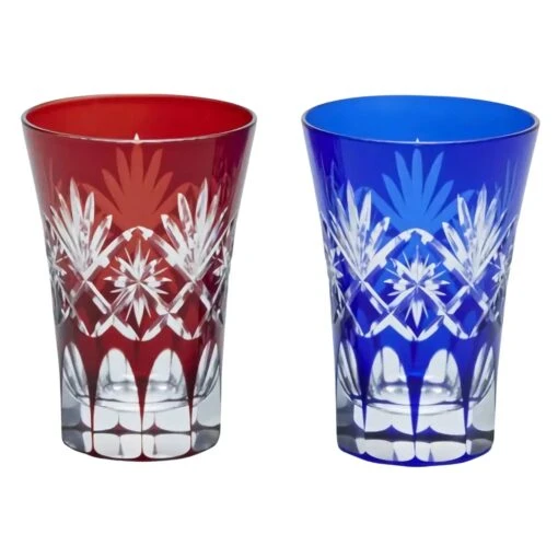 KIMOTO GLASS TOKYO Edo Kiriko Pair Tumbler Hoshikenbishi -Hario Store KIMOTOGLASSTOKYOEdoKirikoPairTumblerHoshikenbishi1501 1