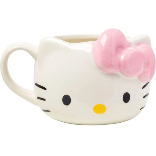 20 Oz. Sanrio Hello Kitty With Pink Bow Sculpted Mug -Hario Store KTY4143D