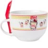 24 Oz. Hello Kitty Cup Noodles Ramen Soup Mug Red Spoon -Hario Store KTY51636B 1