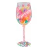 Lolita Glad You're My Mom Handpainted Wine Glass 15 Oz. -Hario Store Lolita Glad Youre My Mom Handpainted Wine Glass 6010354 01