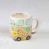 Folk Art Daisy The Van Mug Follow Your Heart -Hario Store MUG245