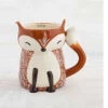 Folk Art Francis The Fox Mug Cup Of Cozy -Hario Store MUG367