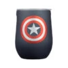 Corkcicle 12 Oz Captain America Stemless Cup -Hario Store MVL2312 CA