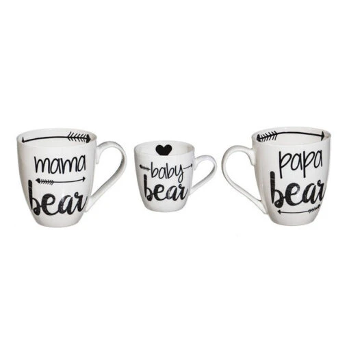 Pap, Mama, Baby Bear Family Cups Gift Set -Hario Store P1070101