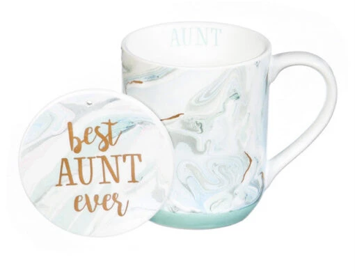 Best Aunt Ever Cup And Coaster Set -Hario Store P2712004