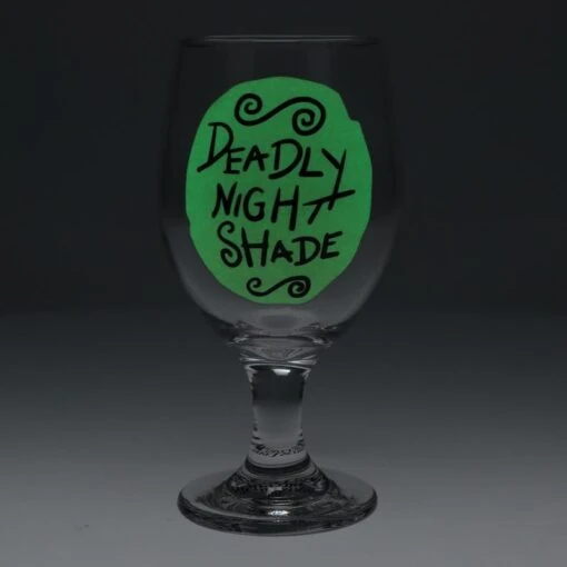 Nightmare Before Christmas Glow In The Dark Glass -Hario Store PP11182NBC 2