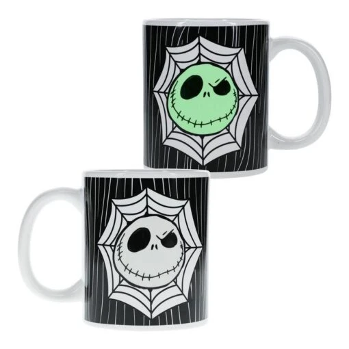 Jack Skellington Glow In The Dark 10 Oz. Ceramic Mug -Hario Store PP11881NBC