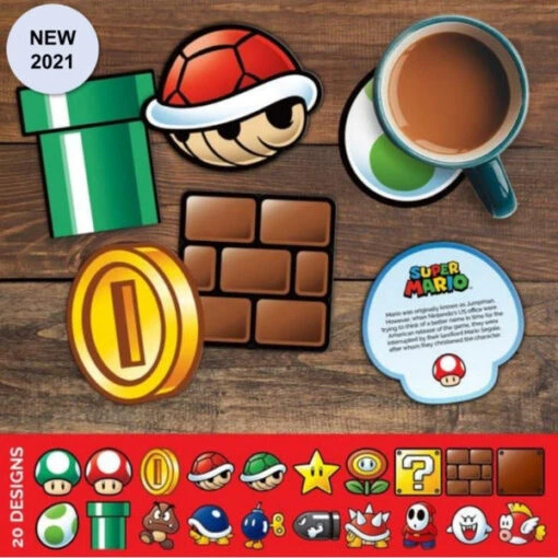 Super Mario Factoid Coasters -Hario Store PP8051NN 2