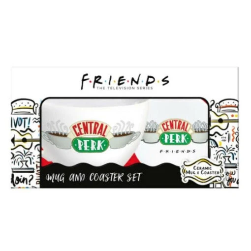 Friends Central Perk Mug And Coaster Set -Hario Store PP8410FR