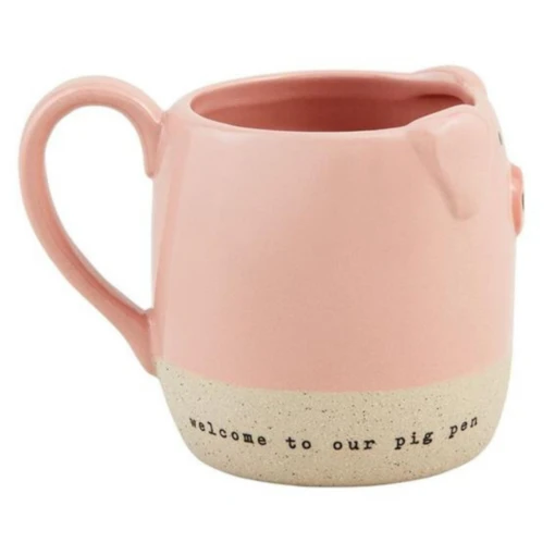 Welcome To Our Pig Pen Figural Mug -Hario Store Pig 21713965 060f 4de0 a321 c8d94cd9edd3