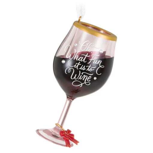 Hallmark 2023 Oh, What Fun It Is To Wine Ornament -Hario Store QGO2919 01