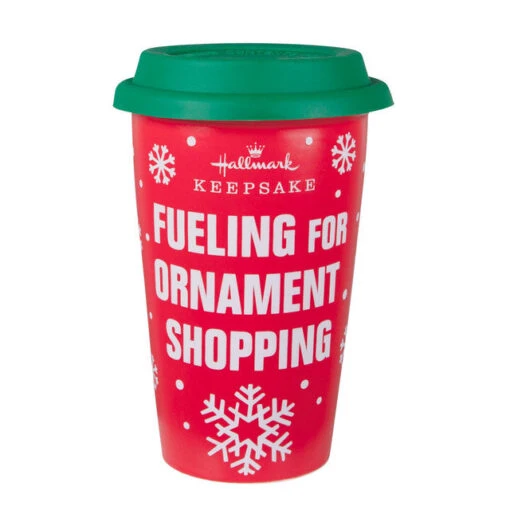 Hallmark 2022 Keepsake Shopping Ceramic Travel Mug 10 Oz. -Hario Store QMC3106 01