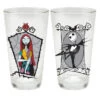 Disney The Nightmare Before Christmas Jack And Sally Set Of 2 Glass Drinkware 16 Oz. -Hario Store VG8 CJLNBC