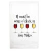 Kitchen Towel It Must Be Wine O'Clock In San Mateo -Hario Store WINEOCLOCKSANMATEO