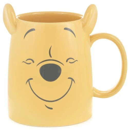 Hallmark Disney Winnie The Pooh Dimensional Pooh Bear Mug, 17 Oz. -Hario Store Winnie the Pooh Yellow Dimensional Pooh Bear Mug 1DYG2016 01