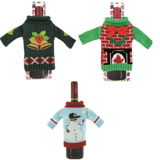 Knitted Ugly Sweaters For Wine Bottles -Hario Store X SWEAT