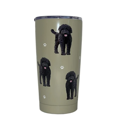 Black Labradoodle Stainless Steel 16 Oz. Tumbler -Hario Store labradoodleblack