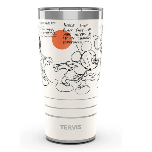 Tervis Disney Mickey Mouse Sketch Stainless Steel Tumbler, 20 Oz. -Hario Store mickey1