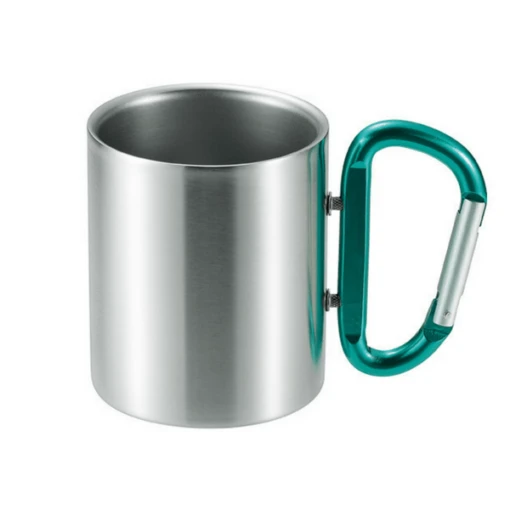 Takeda Stainless Steel Double-Wall Insulated Mug With Karabiner Handle 240ml -Hario Store takeda stainless steel double wall insulated mug with karabiner handle 240ml 5 colours green mugs 27376646543