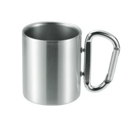 Takeda Stainless Steel Double-Wall Insulated Mug With Karabiner Handle 240ml -Hario Store takeda stainless steel double wall insulated mug with karabiner handle 240ml 5 colours silver mugs 27376654415