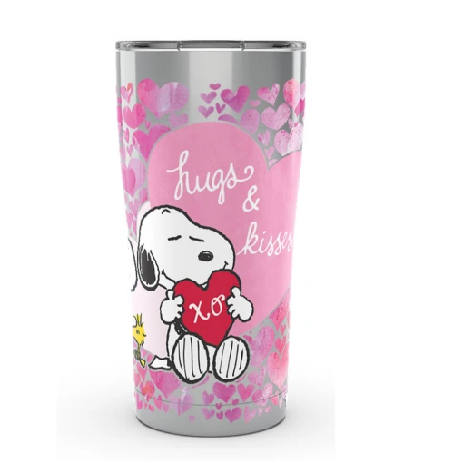 Tervis Peanuts Snoopy Valentines 20 Oz. Stainless Steel Insulated Tumbler With Slider Lid -Hario Store tervispeanuts